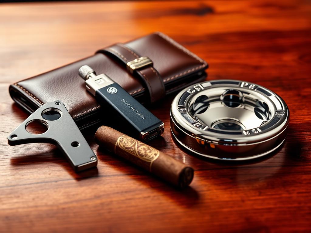 Cigar and smoking accessories including cutters, lighters, and cases at Discount Smokes Louisville
