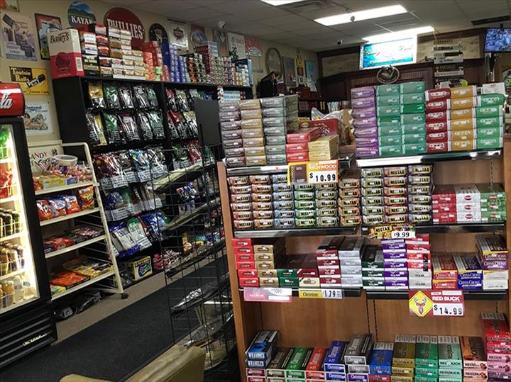 Cigarette selection at Discount Smokes Louisville tobacco shop